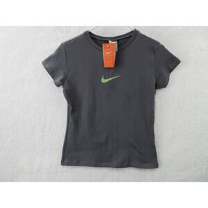 NWT Vintage Nike Women's Medium Cotton Stretch Center Swoosh Shirt Top